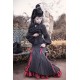 Surface Spell Gothic Lorelei Fish Tail Jacquard Long Skirt